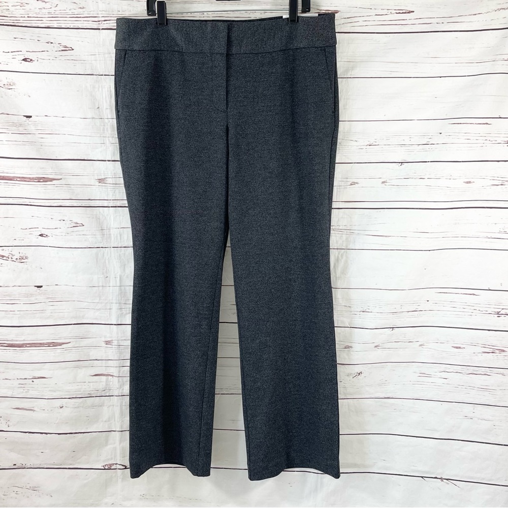 Ann Taylor Factory Pants Women’s 14 Gray The Trouser Curvy Fit Mid Rise‎